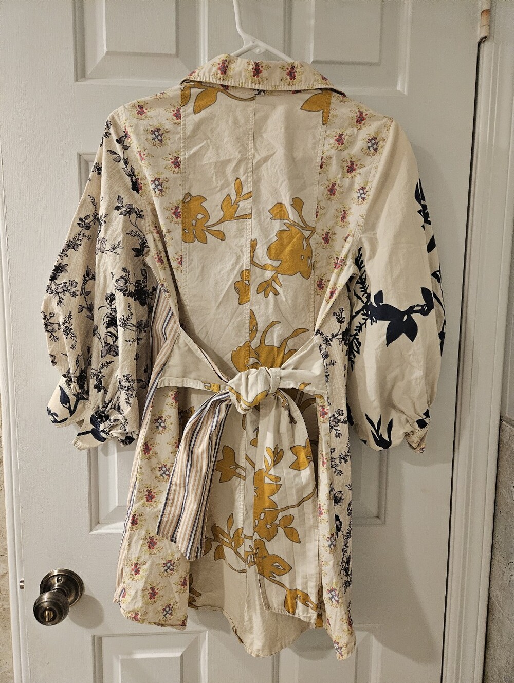 Plenty By Tracy Reese Long Sleeve Tie Front Mini Shirt Dress - Picture 8 of 11